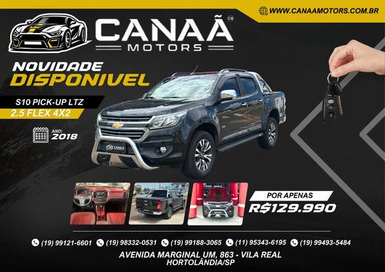 CHEVROLET S10 2.5 LTZ 4X2 CD 16V FLEX 4P AUTOMÁTICO CHEVROLET S10 2.5 LTZ 4X2 CD 16V FLEX 4P AUTOMÁTICO